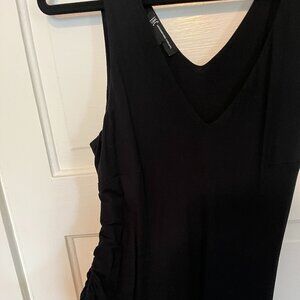 INC International Concepts Black Fringe Maxi Dress